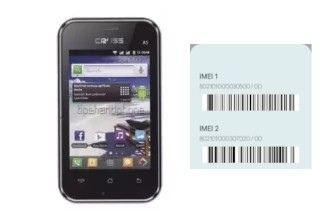 How to find the IMEI code on Cross A5