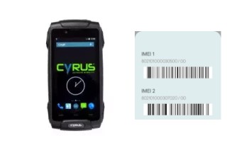 How to find the IMEI code on CS30