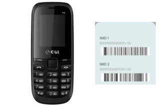 How to see the IMEI code in E-tel T14