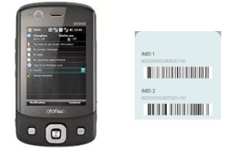 How to find the IMEI code on glofiish DX900