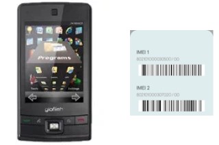 How to find the IMEI code on glofiish X610