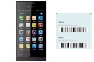 How to find the IMEI code on T850