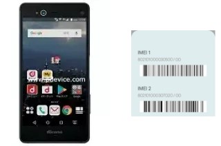 How to find the IMEI code on Arrows NX F-01K