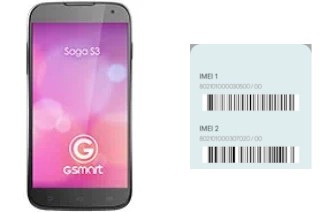 How to find the IMEI code on GSmart Saga S3