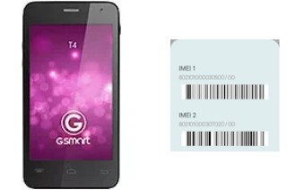 How to find the IMEI code on GSmart T4