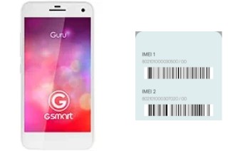 How to find the IMEI code on GSmart Guru (White Edition)