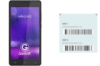 How to find the IMEI code on GSmart Mika M2