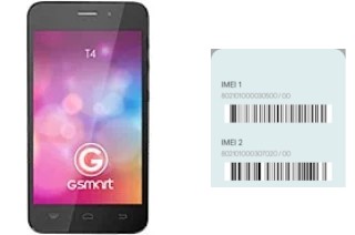 How to find the IMEI code on GSmart T4 (Lite Edition)