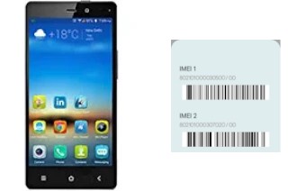 How to find the IMEI code on Elife E6