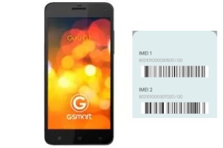 How to find the IMEI code on GSmart Guru G1