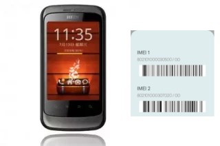 How to see the IMEI code in HEDY H701