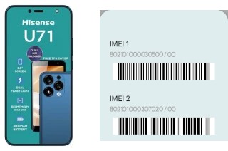 How to find the IMEI code on HiSense U71