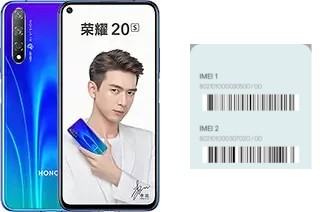 How to find the IMEI code on Honor 20S