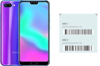 How to see the IMEI code in Honor 10