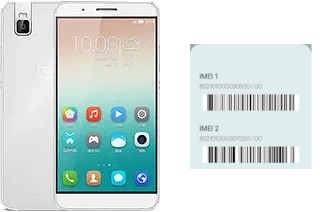 How to see the IMEI code in Honor 7i