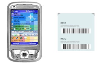 How to see the IMEI code in iPAQ rw6828