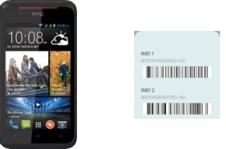 How to see the IMEI code in Desire 210