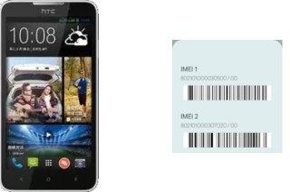 How to see the IMEI code in Desire 616