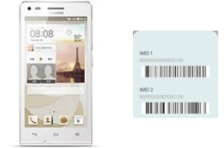 How to find the IMEI code on Ascend G6