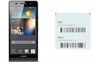 How to see the IMEI code in Ascend P6