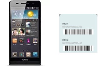 How to see the IMEI code in Ascend P6 S