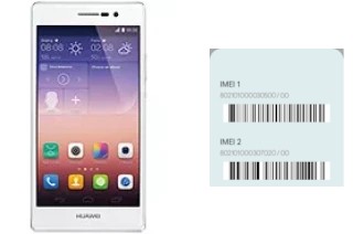 How to find the IMEI code on Ascend P7