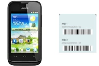 How to find the IMEI code on Ascend Y210D