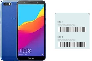 How to find the IMEI code on Honor 7s