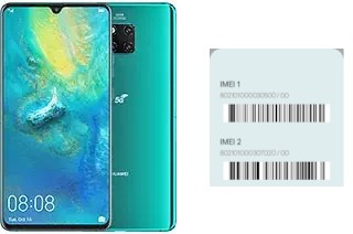 How to find the IMEI code on Mate 20 X (5G)