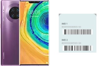 How to find the IMEI code on Mate 30 Pro