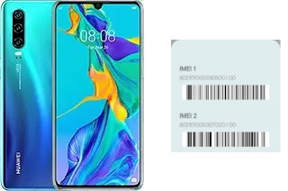 How to see the IMEI code in Huawei P30