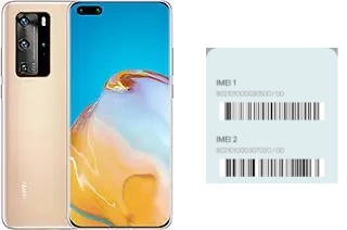 How to find the IMEI code on P40 Pro