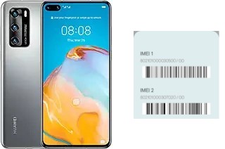 How to find the IMEI code on Huawei P40