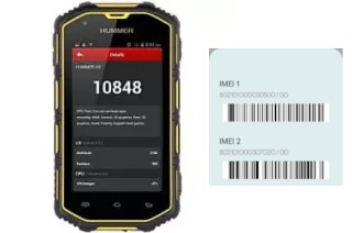 How to see the IMEI code in Hummer H5