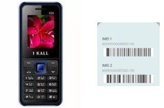 How to find the IMEI code on I Kall K20