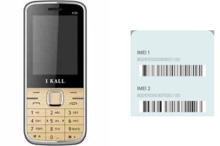 How to see the IMEI code in I Kall K38