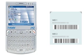 How to find the IMEI code on i-mate JAQ