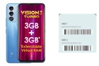 How to find the IMEI code on Vision 3 Turbo