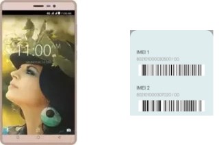 How to find the IMEI code on Aura Note Play