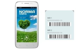 How to find the IMEI code on Norma