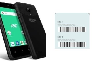 How to see the IMEI code in Krip K4b