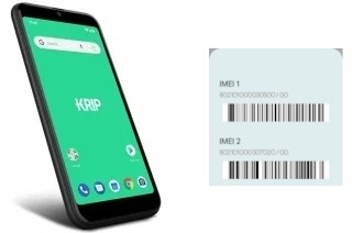 How to see the IMEI code in Krip K65