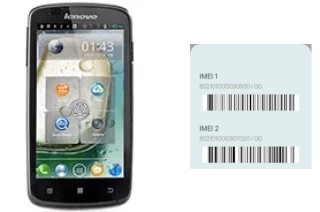 How to find the IMEI code on A630