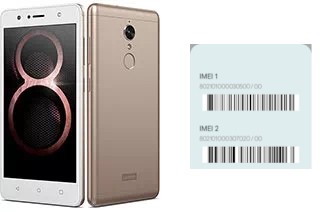 How to see the IMEI code in Lenovo K8