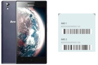 How to find the IMEI code on Lenovo P70