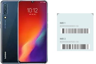 How to find the IMEI code on Lenovo Z6