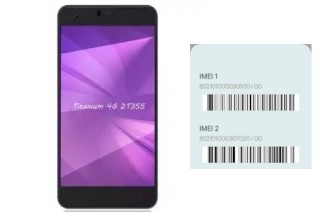 How to find the IMEI code on Titanium 2T355