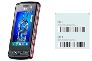 How to see the IMEI code in KB775 Scarlet