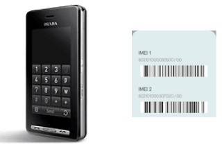 How to see the IMEI code in KE850 Prada