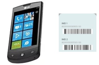 How to see the IMEI code in E900 Optimus 7